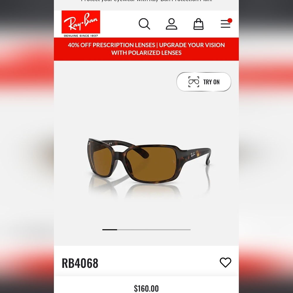Ray-Ban Brown Sunglasses Modern Accessories - RB 4068.